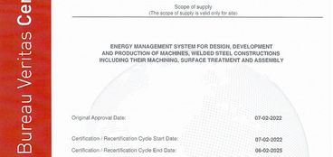 Certifikace dle normy ISO 50001